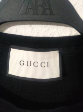 Camiseta Gucci Oso Rosa y Negro