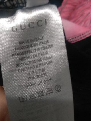 Camiseta Gucci Oso Rosa y Negro