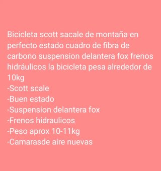 Bicicleta Scott