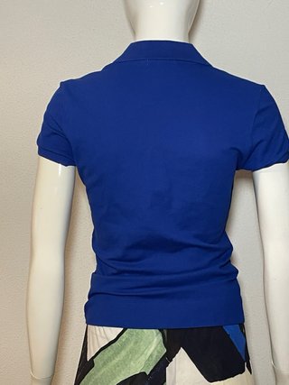 Polo Lacoste Slim Fit Mujer Azul Eléctrico Talla S