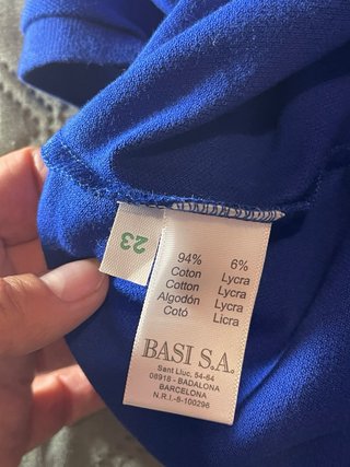 Polo Lacoste Slim Fit Mujer Azul Eléctrico Talla S