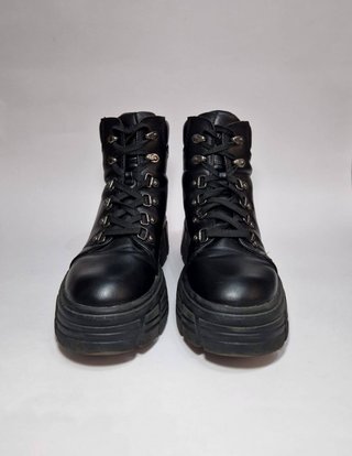 Botines negros plataforma gruesa