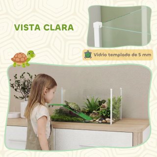 Acuario Tortugas Terrario con Rampa