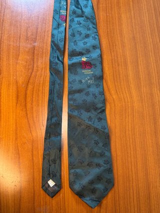 Cravatta Moschino Vintage 100% Seta Fatta a Mano