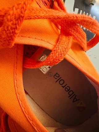 Zapatillas de Malla Naranja Talla 42