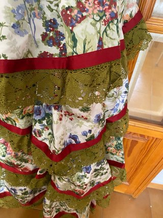 Traje de flamenca hecho a mano talla M