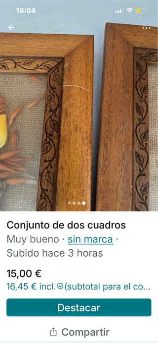 Conjunto 2 cuadros decorativos