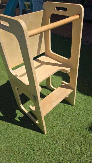 Torre de aprendizaje de madera
