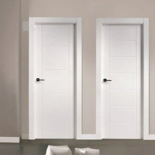 Puertas con lacado blanco