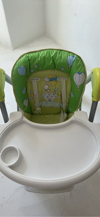 Trona de bebé con cojín estampado