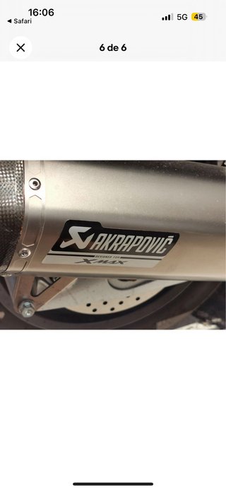 Pegatinas Akrapovič Xmax Aluminio Laminado