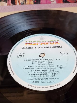 ALASKA y los PEGAMOIDES LP vinilo ed. Hispavox '83