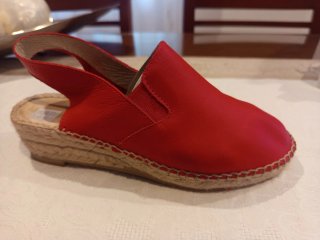 Zapatillas yute mujer Pasfor rojas
