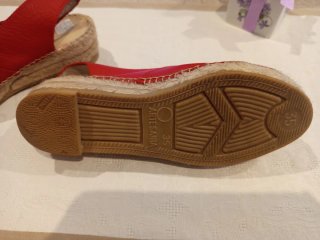Zapatillas yute mujer Pasfor rojas