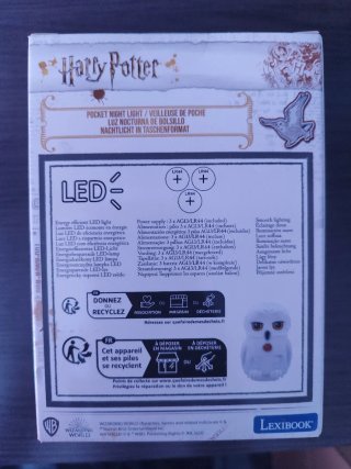 Lámpara Noche Harry Potter Hedwig Lexibook