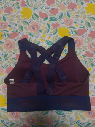 Sujetador deportivo Adidas morado