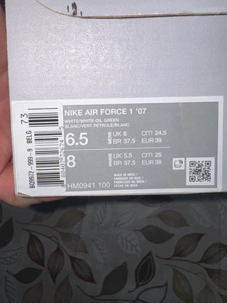 Nike Air Force 1 ’07 White Oil Green HM0941-100