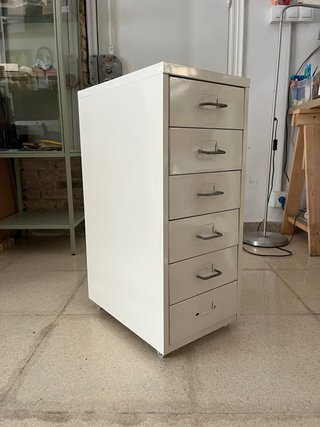 Cajonera Metálica Blanca Ikea Helmer