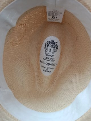 Sombrero Panamá Beige y Negro