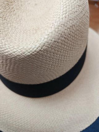 Sombrero Panamá Beige y Negro