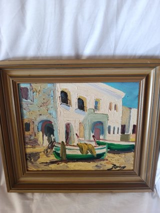 2 Cuadros Marineros 35x30 cm