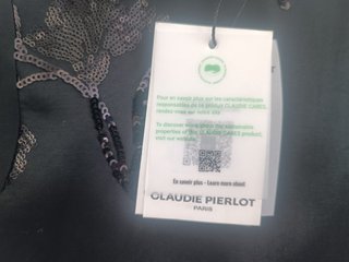 Blusa Claudie Pierlot Lentejuelas Original - Talla