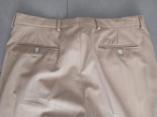 Pantaloni Gazzarini Uomo Beige Gessato Taglia 50
