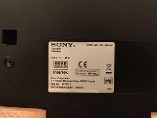 Televisor Sony 40 Negro - No Smart TV