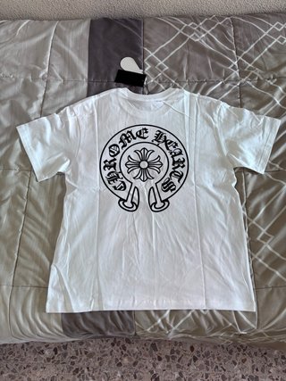 Camiseta Chrome Hearts Blanca Estampado Negro