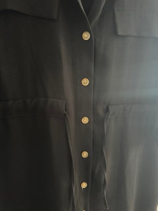 Vestido camisero negro