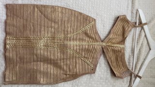 Vestido de fiesta dorado