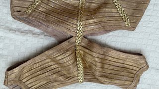 Vestido de fiesta dorado