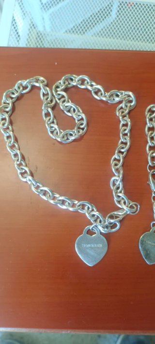 Conjunto Tiffany & Co. Corazón Plata 925