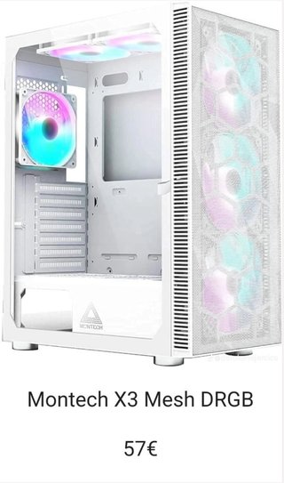 Caja PC Montech X3 Mesh DRGB Blanca