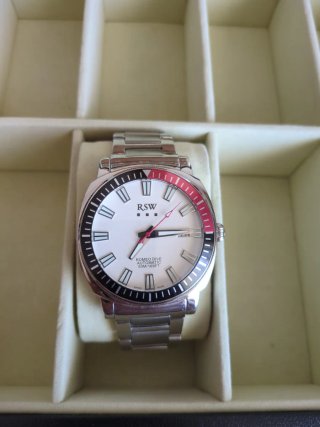 Reloj RSW Romeo Dive Automático Plata Blanco