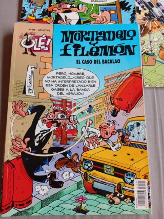 6 comics clásicos de Mortadelo y Filemón.