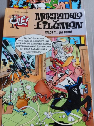 6 comics clásicos de Mortadelo y Filemón.