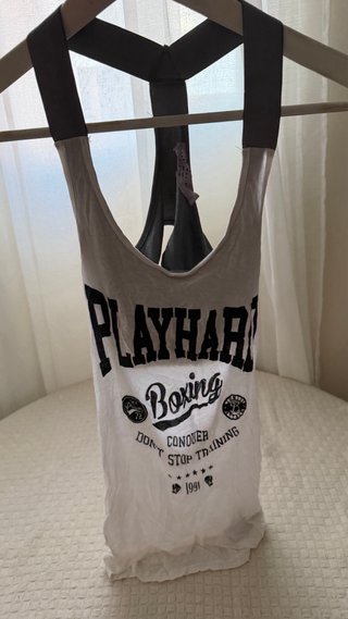 Camiseta deportiva Bershka gris Talla S