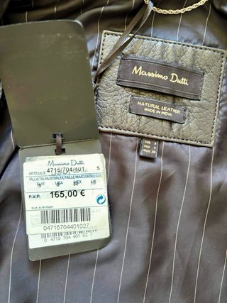 Chaleco Piel Massimo Dutti  S precio tienda 165 eu