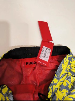 Bañador Hugo Boss Amarillo Estampado