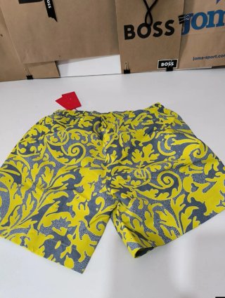 Bañador Hugo Boss Amarillo Estampado