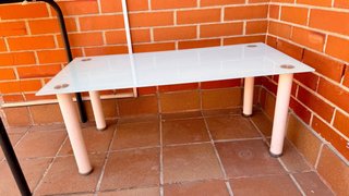 Mesa centro cristal templado opaco