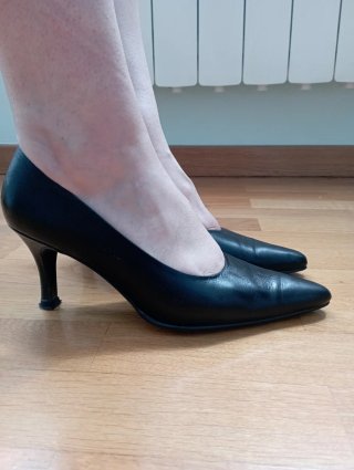 Zapatos de tacón negros Maria Sim