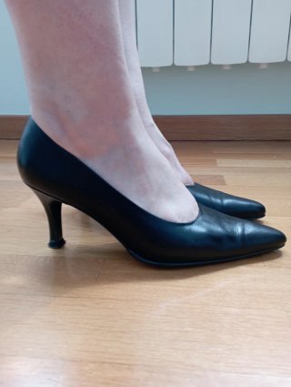 Zapatos de tacón negros Maria Sim