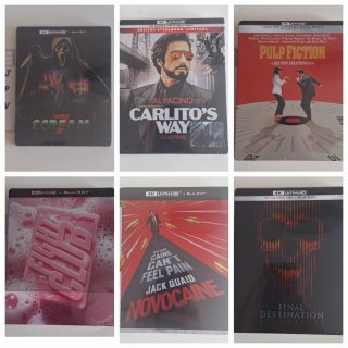 Lote 6 Steelbooks 4K UHD Blu-ray