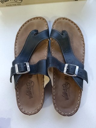Sandalias Walk&Fly Piel Negra Talla 38