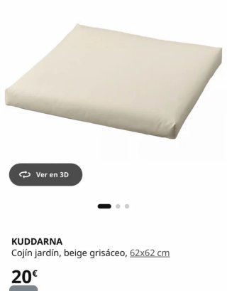Cojines, dos unidades, Kuddarna 62x62 cm