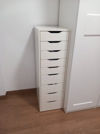 Cajonera Alex 9 cajones Ikea Blanca