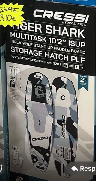 Tabla Paddle Surf CRESSI TIGER SHARK 10'2