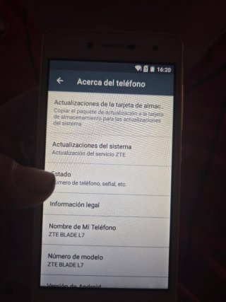 Teléfono Móvil zte blade
